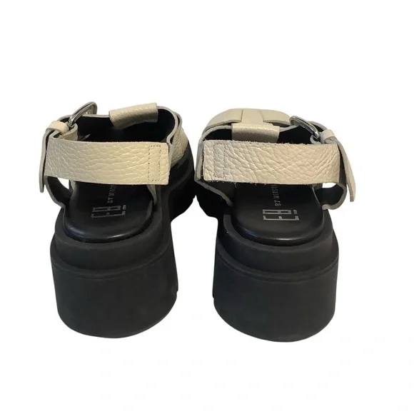 By MIISTA Women's Beige Kornelia Sandals with Black Sole - Picture 4 of 8